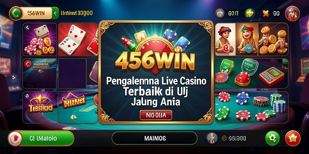 Tampilan gameplay Live Casino di 456WIN yang menarik dan interaktif.