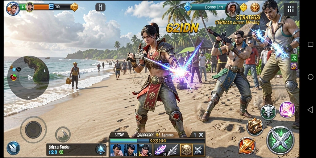 Tampilan gameplay seru di 62IDN dengan strategi menegangkan.