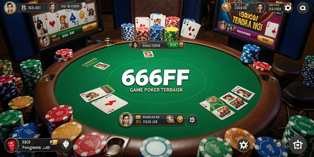 Tampilan gameplay Poker yang menarik di 666FF.