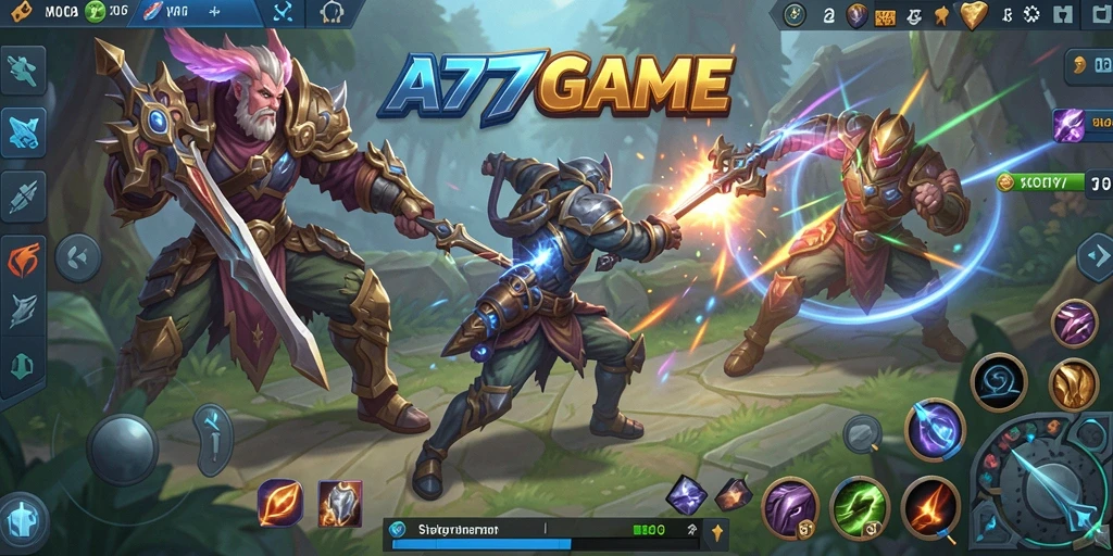 Tampilan gameplay seru dalam A777GAME yang mendebarkan.