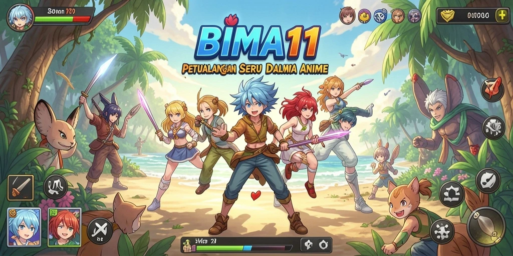 Tampilan gameplay BIMA11 yang menarik dan dinamis.