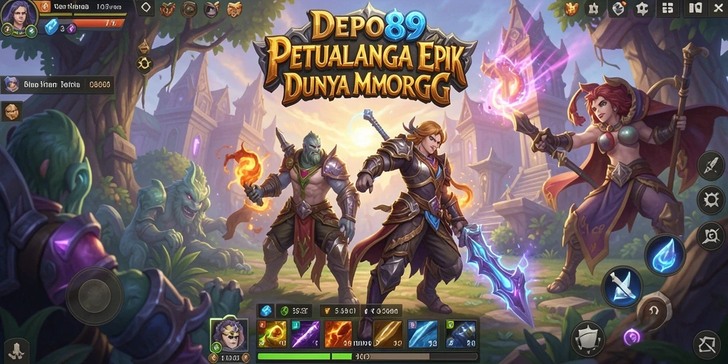 Gameplay menarik dalam DEPO89 yang menampilkan karakter dan pertarungan epik.