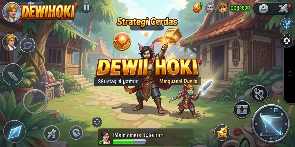 Tampilan gameplay DEWIHOKI yang menakjubkan dan strategis.
