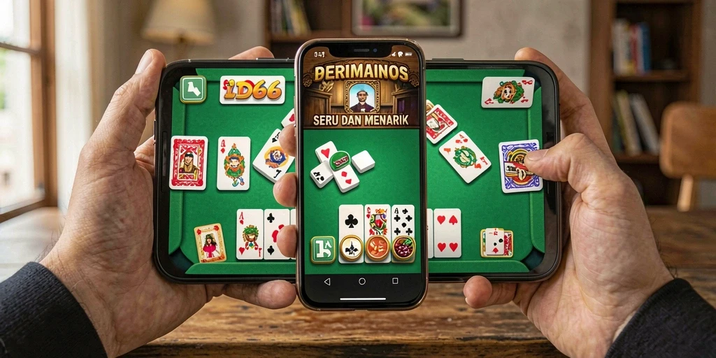 Tampilan gameplay ID66 menampilkan aksi seru permainan Domino.