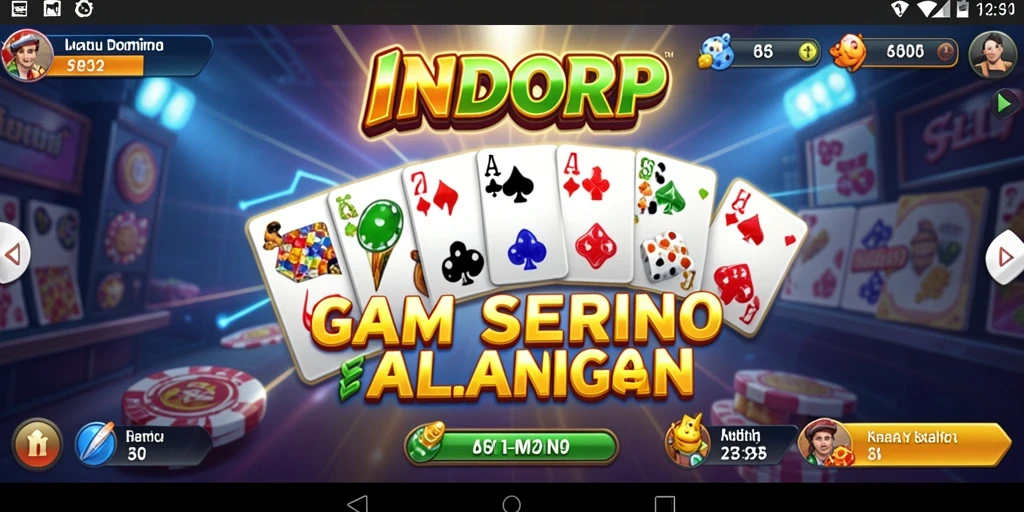 Tampilan gameplay Domino yang seru dan interaktif.