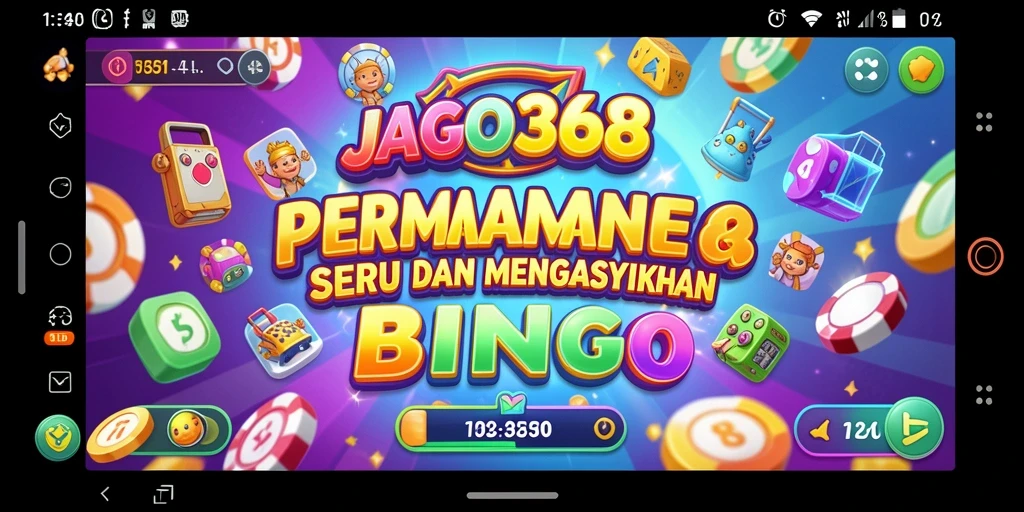 Tampilan gameplay Bingo seru di JAGO368 dengan teman-teman.