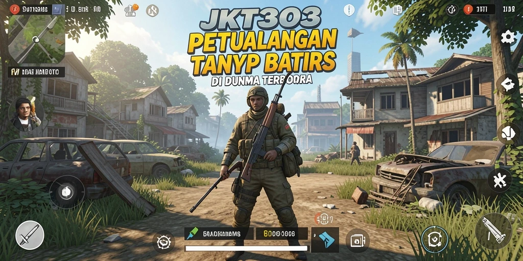 Tampilan gameplay JKT303 dalam dunia Open World yang luas.