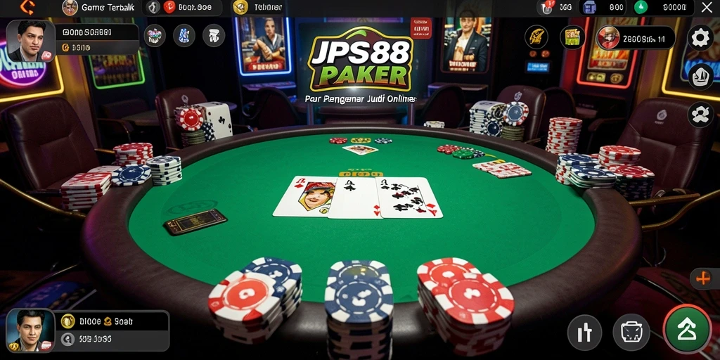 Screenshot JPS88 menampilkan momen seru permainan Poker online.