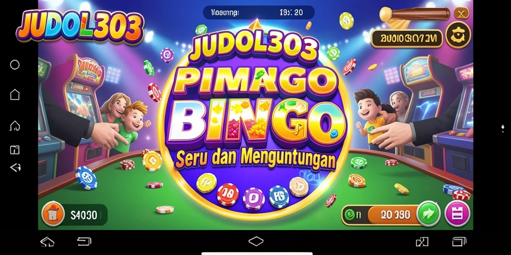 Tampilan gameplay menarik dalam aplikasi Bingo JUDOL303.