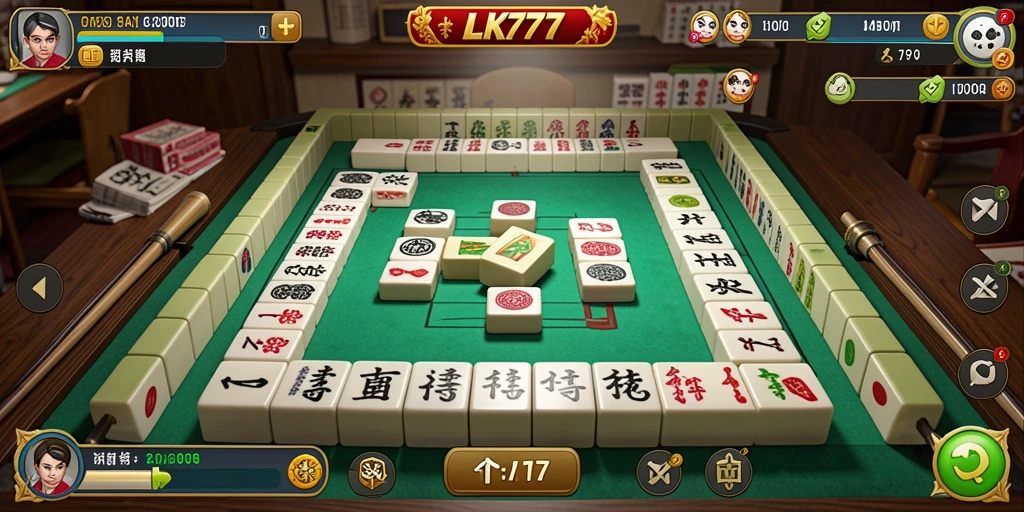 Tampilan gameplay Mahjong yang seru dan mendebarkan dalam LK777.