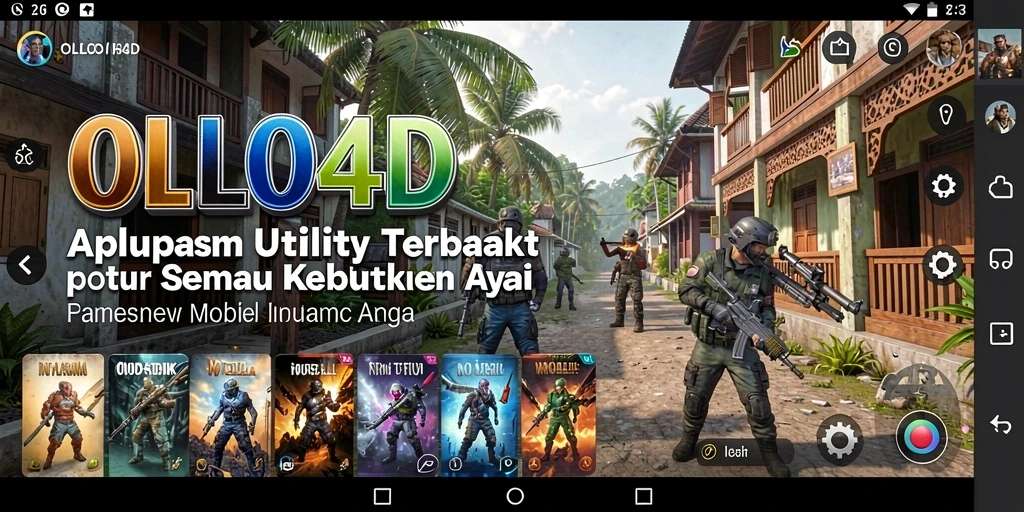 Screenshot OLLO4D menampilkan antarmuka pengguna yang sederhana dan intuitif.