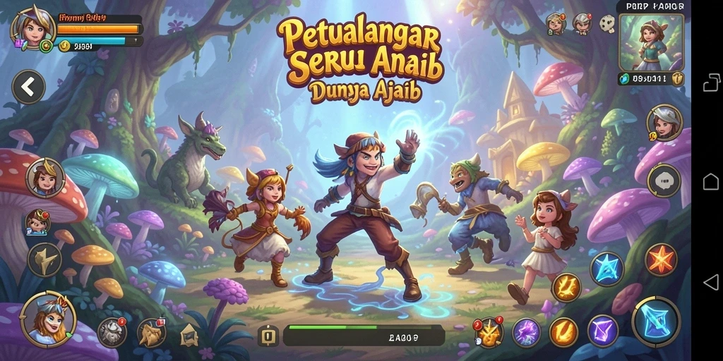 Tampilan aksi seru dalam dunia petualangan PAKARJP.