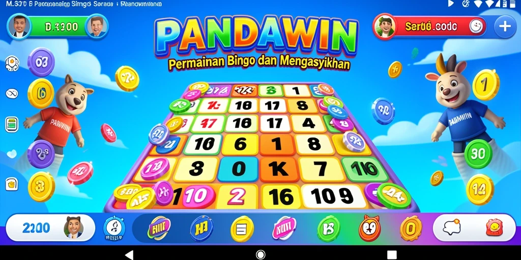 Tampilan antarmuka permainan Bingo yang menyenangkan di PANDAWIN.