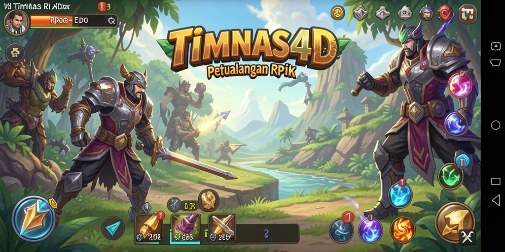 Tampilan gameplay RPG yang mendebarkan dari TIMNAS4D.