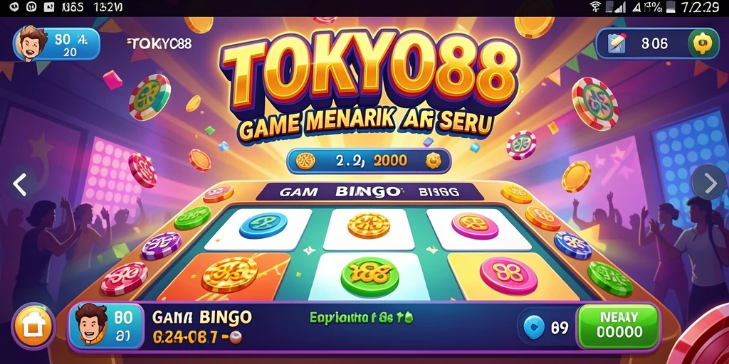 Tampilan gameplay Bingo yang seru dan menarik di TOKYO88.