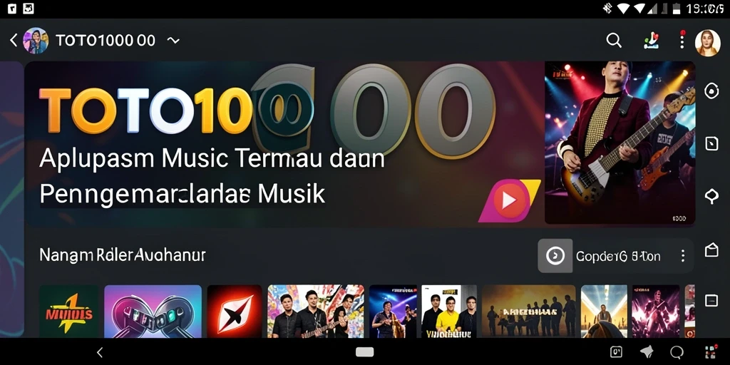 Tampilan gameplay aplikasi TOTO1000 dengan fitur karaoke.