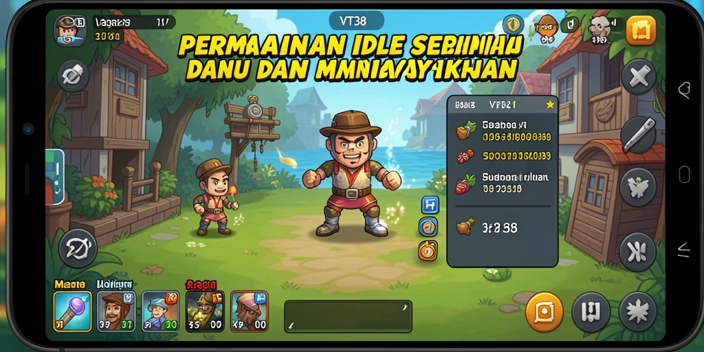 Screenshot gameplay VT38 menampilkan alur permainan Idle yang menarik.