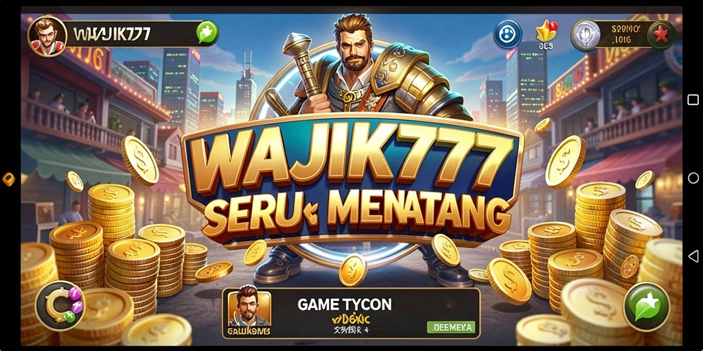 Screenshot menunjukkan gameplay Tycoon yang menarik dan interaktif.