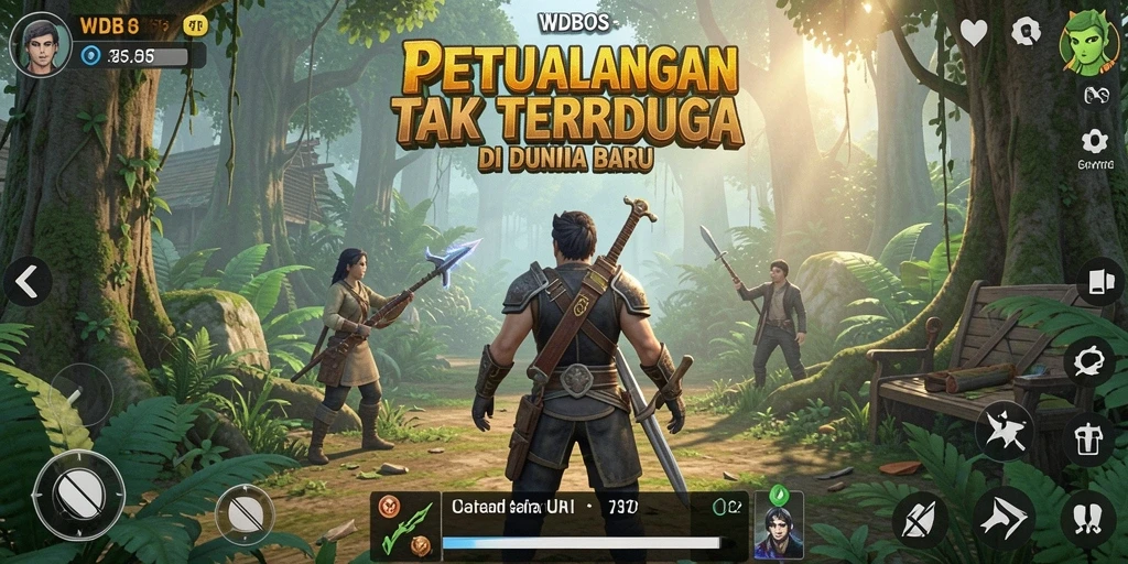Tangkapan layar gameplay WDBOS yang menunjukkan aksi seru dalam petualangan.