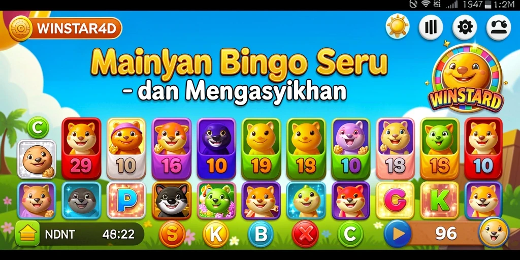 Tampilan gameplay Bingo yang mendebarkan dari WINSTAR4D.